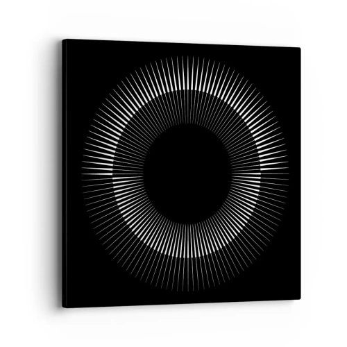 Bild auf Leinwand - Leinwandbild - Schwarze Sonne - 40x40 cm