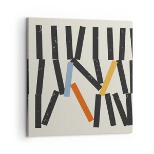 Bild auf Leinwand - Leinwandbild - Domino – Komposition - 60x60 cm