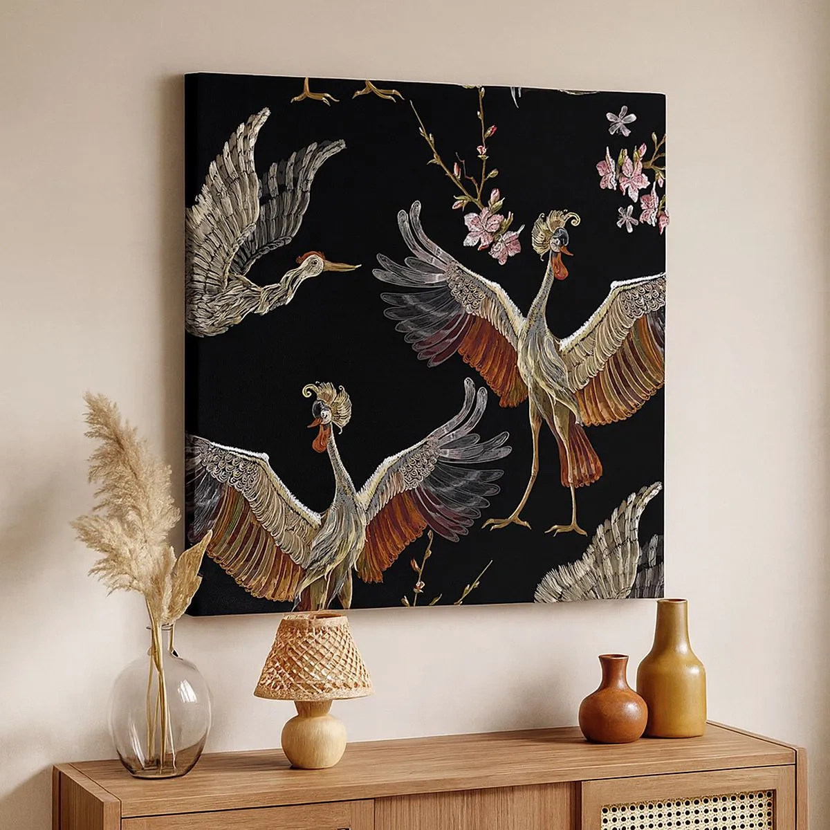 Bild auf Leinwand - Leinwandbild - Märchenvogel - 30x30 cm