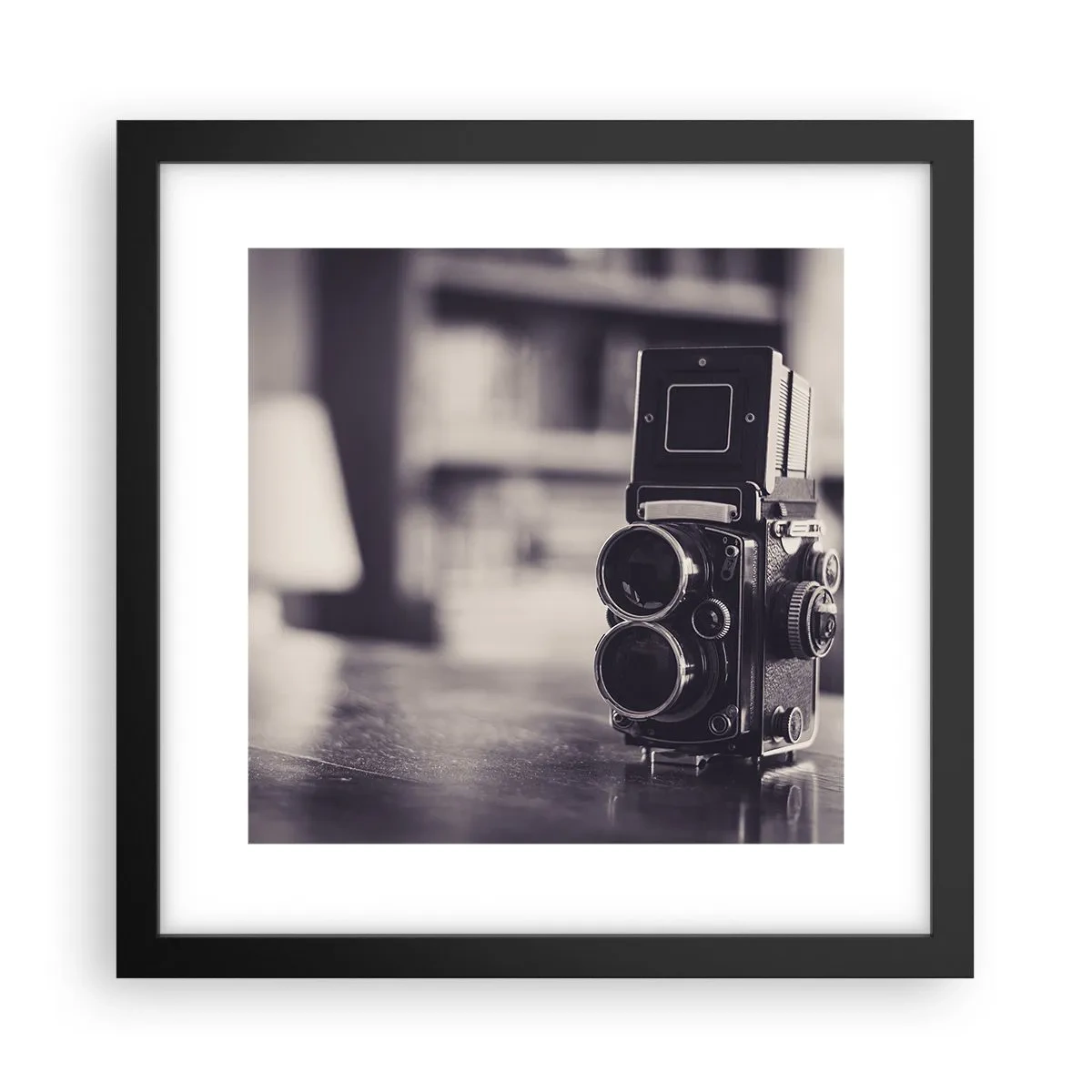 Poster in einem schwarzem Rahmen - Zauber alter Fotografie - 30x30 cm