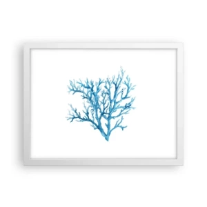Poster in einem weißen Rahmen - Nautisches Filigran - 40x30 cm