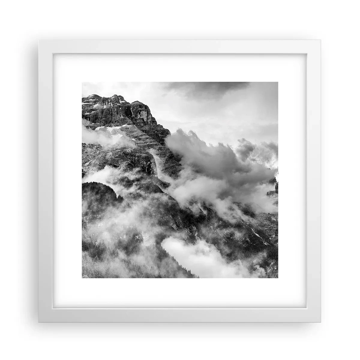 Poster in einem weißen Rahmen - Schön und grausam - 30x30 cm