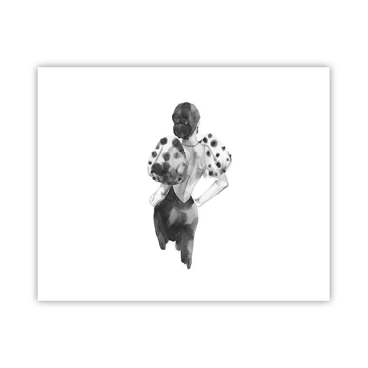Poster - Sie ging direkt vorbei - 50x40 cm