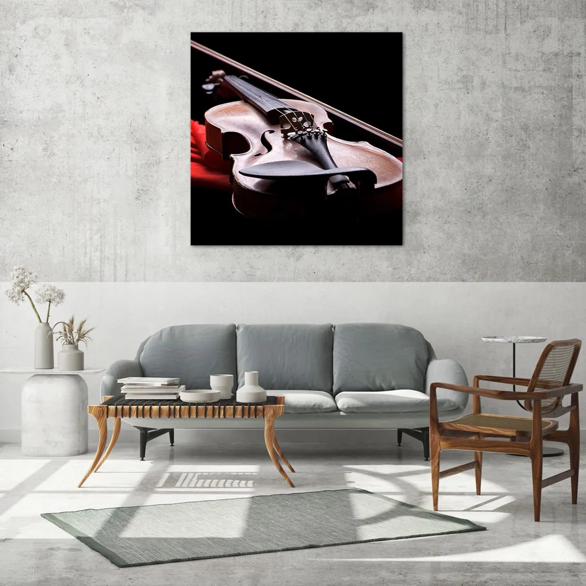 Glasbild - Bild auf glas - Musik der Gefühle - 60x60 cm