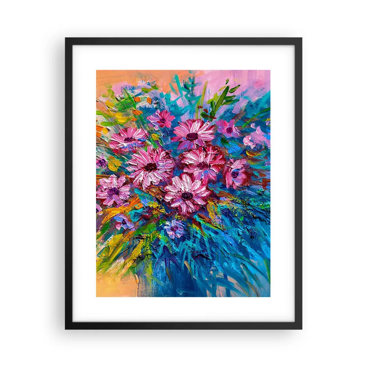 Poster in einem schwarzem Rahmen - Lebensenergie - 40x50 cm