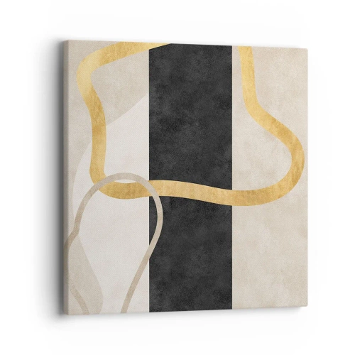 Bild auf Leinwand - Leinwandbild - Schleifenformen - 40x40 cm