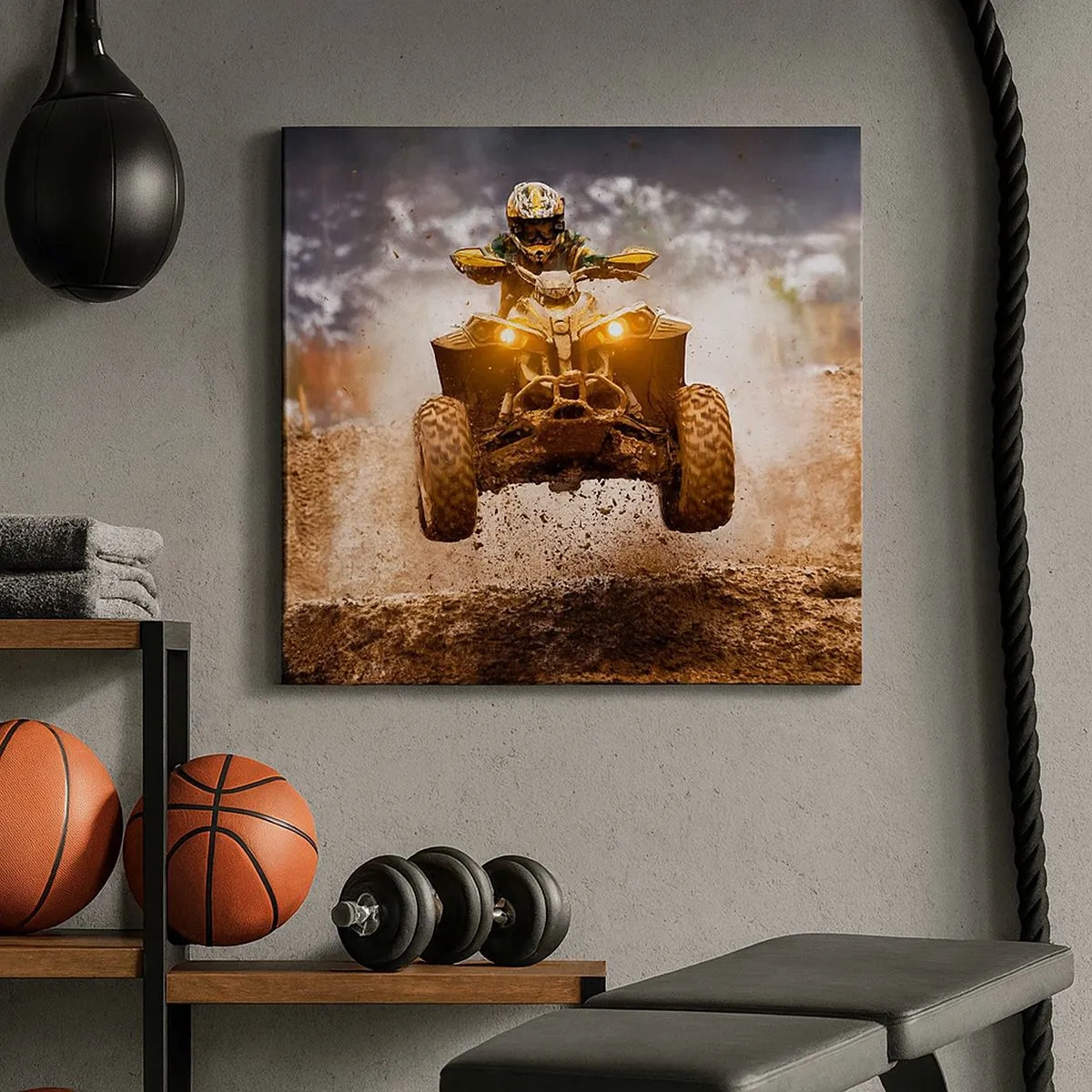 Bild auf Leinwand - Leinwandbild - Kein Risiko kein Spaß - 30x30 cm