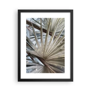 Poster in einem schwarzem Rahmen - Fans in den Tropen - 30x40 cm