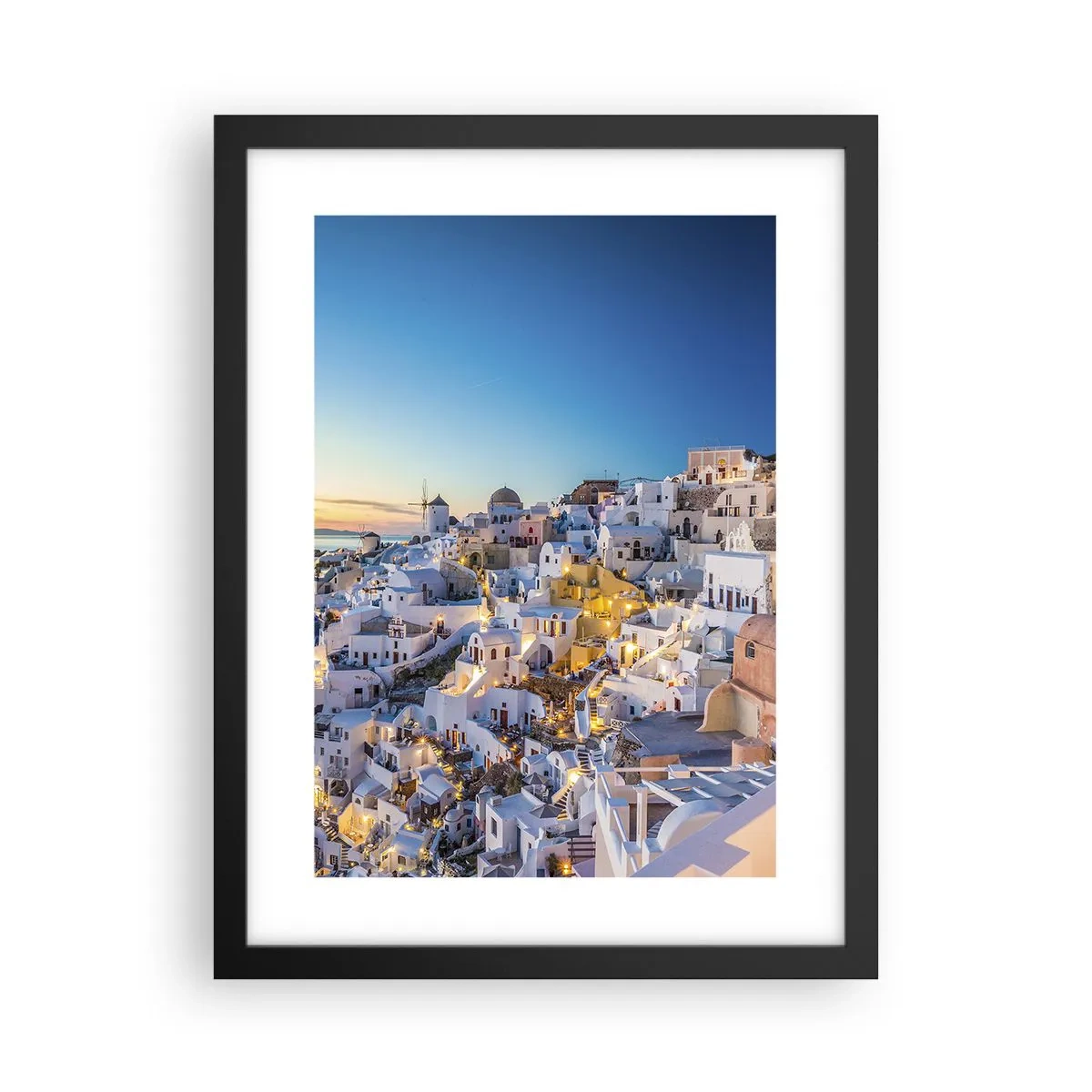 Poster in einem schwarzem Rahmen - Die Essenz des Griechischen - 30x40 cm