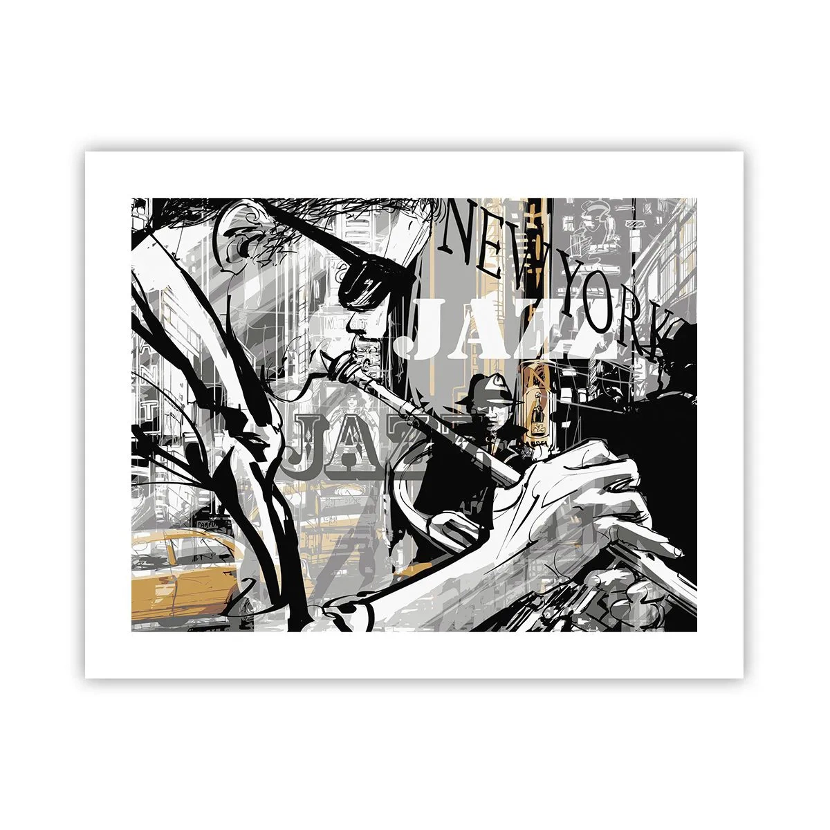 Poster - Im Rhythmus von New York - 50x40 cm
