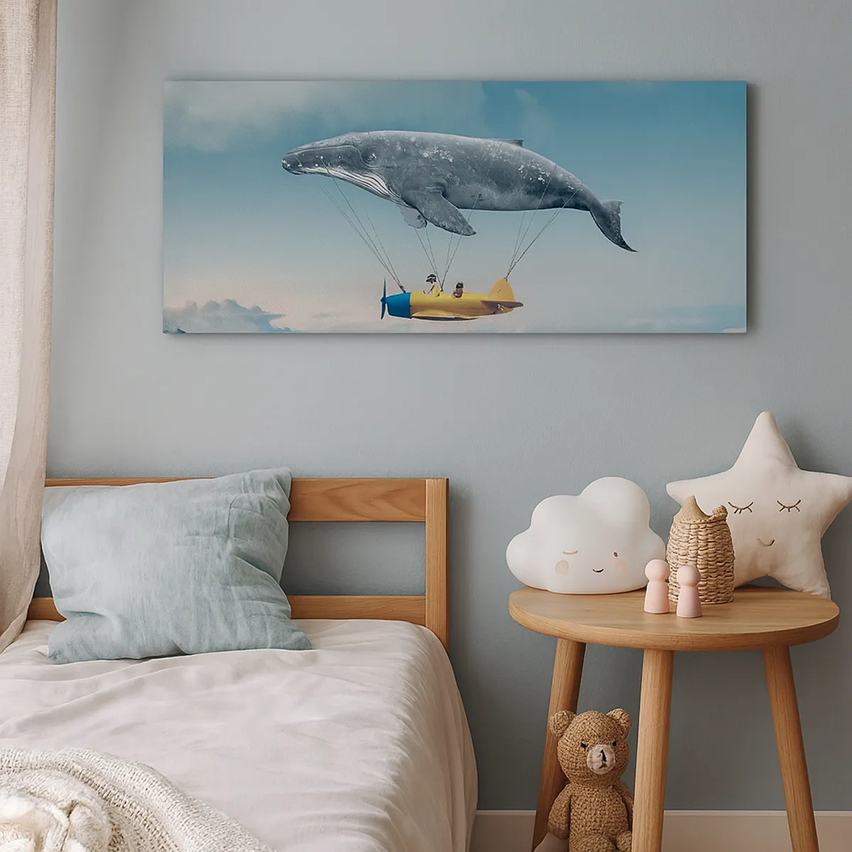 Bild auf Leinwand - Leinwandbild - Warum nicht? - 30x30 cm