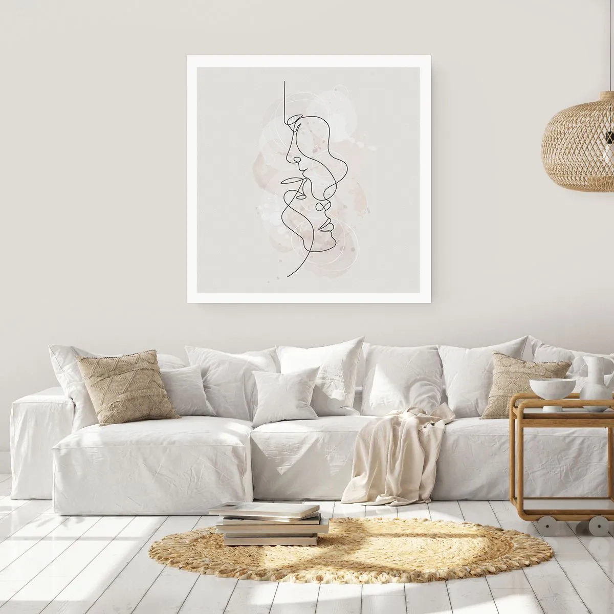 Poster - Verstrickt in eine Umarmung - 60x60 cm