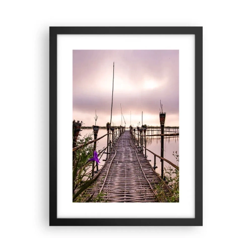 Poster in einem schwarzem Rahmen - Frieden und Ruhe Asiens - 30x40 cm