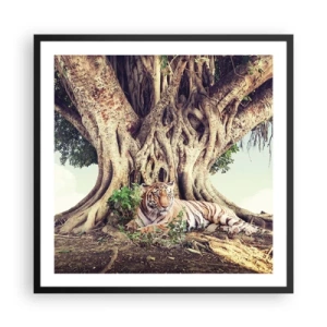 Poster in einem schwarzem Rahmen - Blick aus dem Buch Genesis - 60x60 cm