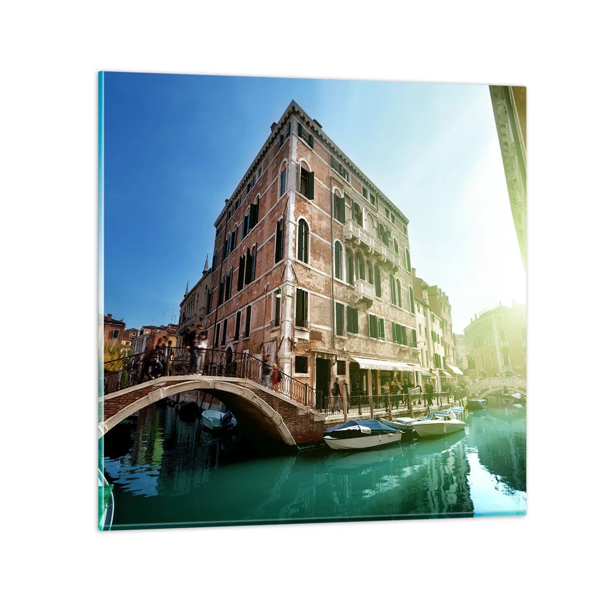Glasbild - Bild auf glas - Venedig - Amore Mio - 30x30 cm