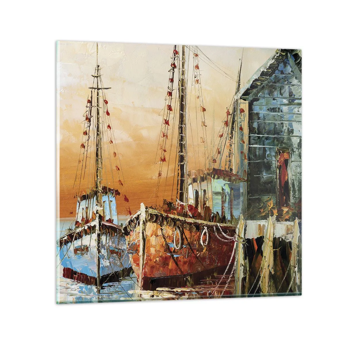 Glasbild - Bild auf glas - Friedliche Rückkehr - 50x50 cm