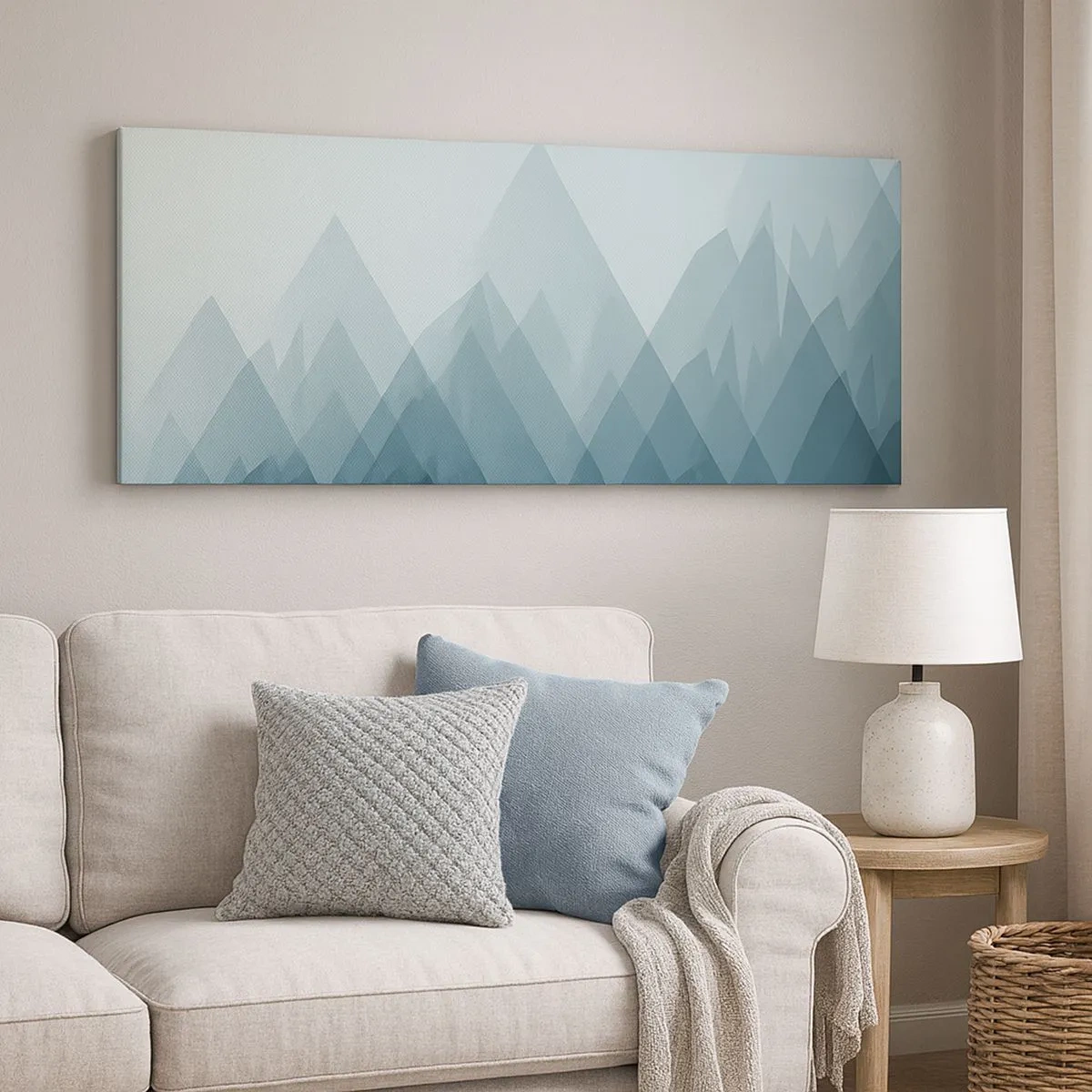 Bild auf Leinwand - Leinwandbild - Groß größer am größten - 100x40 cm