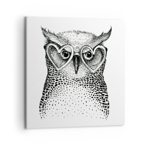 Bild auf Leinwand - Leinwandbild - Klug und mit Liebe - 50x50 cm