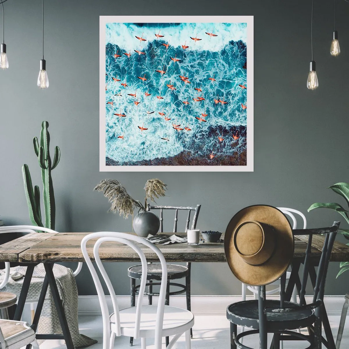 Poster - Die Küstenparade - 40x40 cm