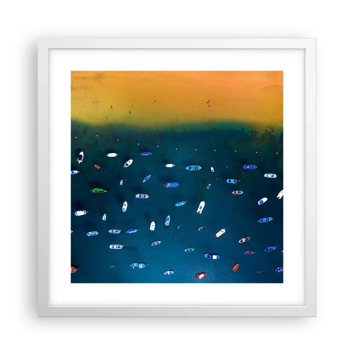 Poster in einem weißen Rahmen - Feiertagsspiel - 40x40 cm