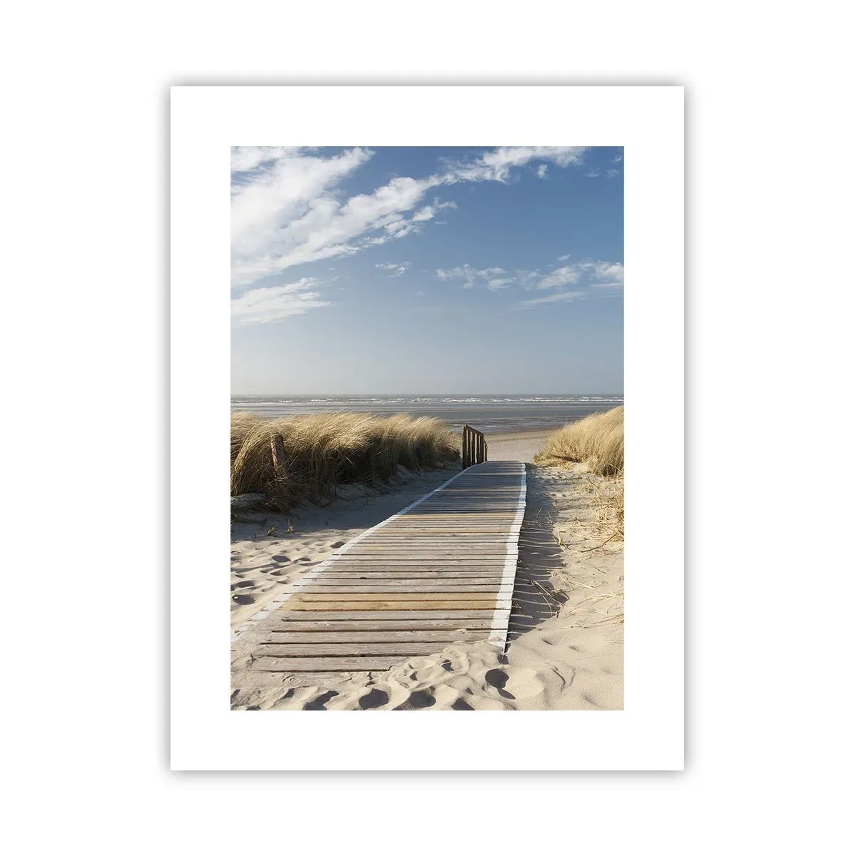 Poster - Hinter der Düne, im Rauschen des Grases - 30x40 cm