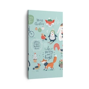 Bild auf Leinwand - Leinwandbild - Möge es immer Weihnachten sein! - 45x80 cm