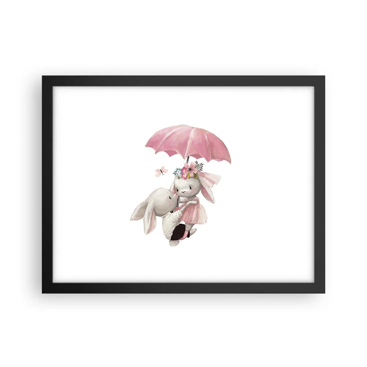 Poster in einem schwarzem Rahmen - Das ist eben Liebe - 40x30 cm