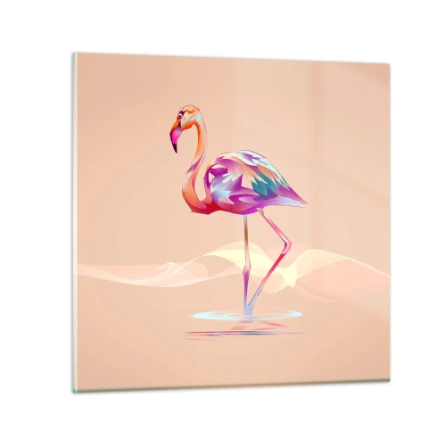 Glasbild - Bild auf glas - Der Vogel der guten Gefühle - 30x30 cm