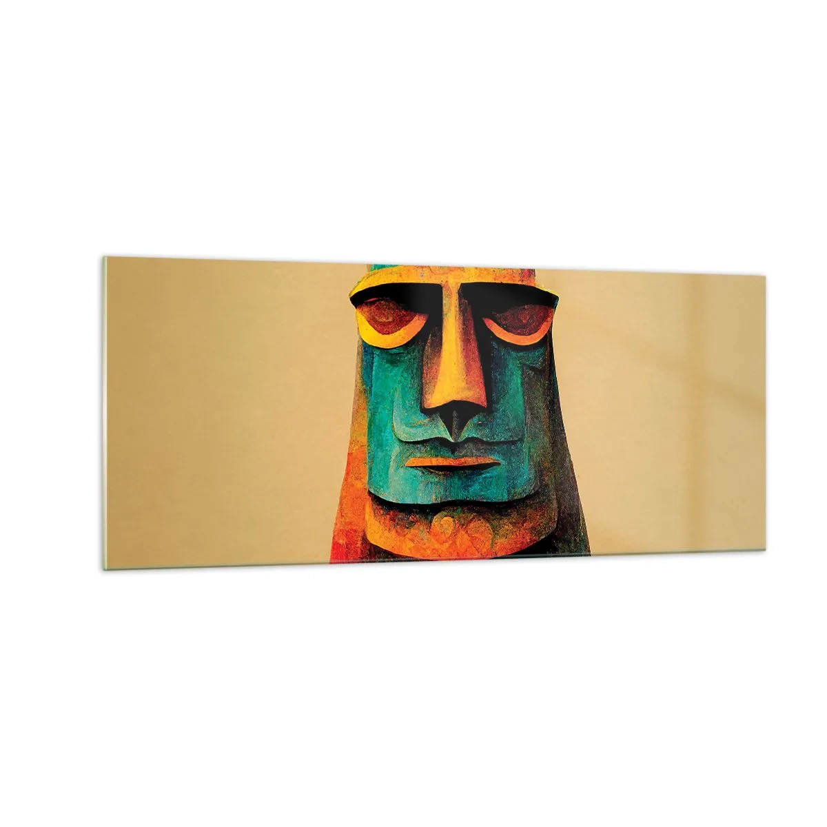 Glasbild - Bild auf glas - Statuenhaft und sympathisch - 100x40 cm