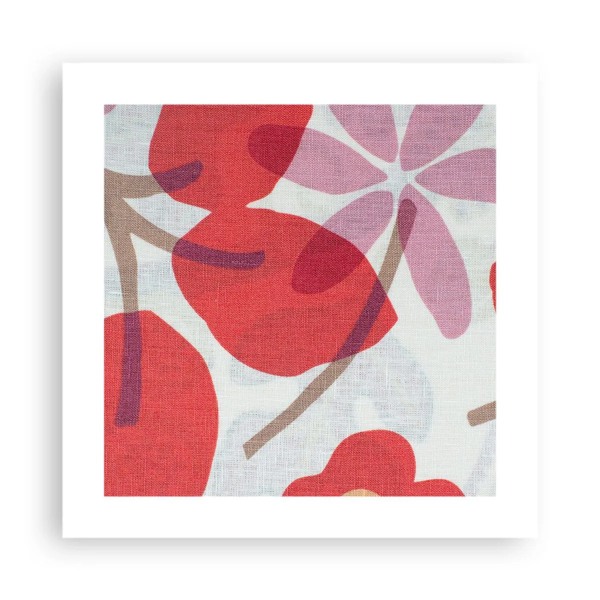 Poster - Blumenarrangement in Rosa - 40x40 cm