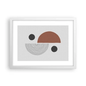 Poster in einem weißen Rahmen - Perfektion des Rades - 40x30 cm