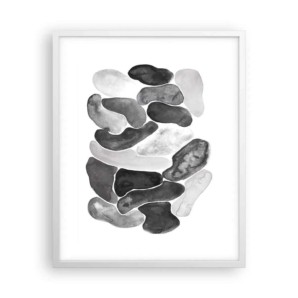 Poster in einem weißen Rahmen - Felsige Abstraktion - 40x50 cm