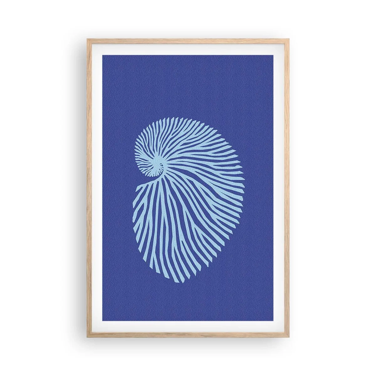 Poster in einem Rahmen aus heller Eiche - Geburt der Muschel - 61x91 cm