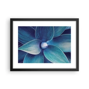 Poster in einem schwarzem Rahmen - Bläulich vom Himmel - 40x30 cm