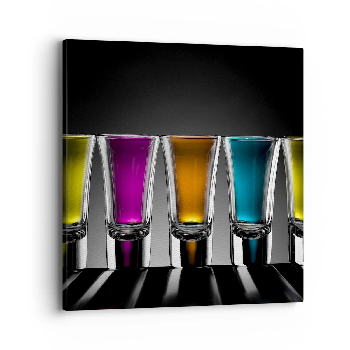 Bild auf Leinwand - Leinwandbild - Die Farben der Freude - 40x40 cm