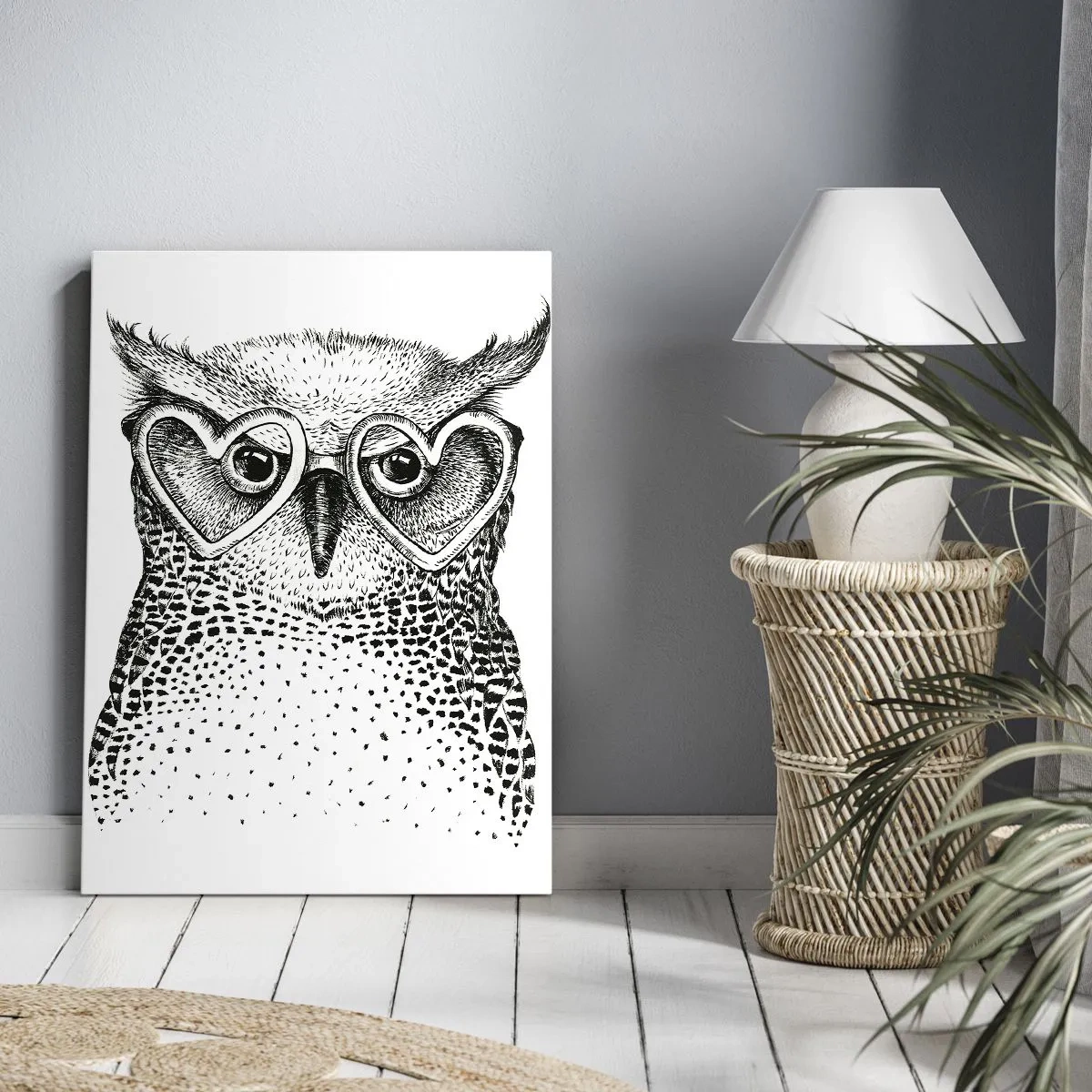 Bild auf Leinwand - Leinwandbild - Klug und mit Liebe - 55x100 cm