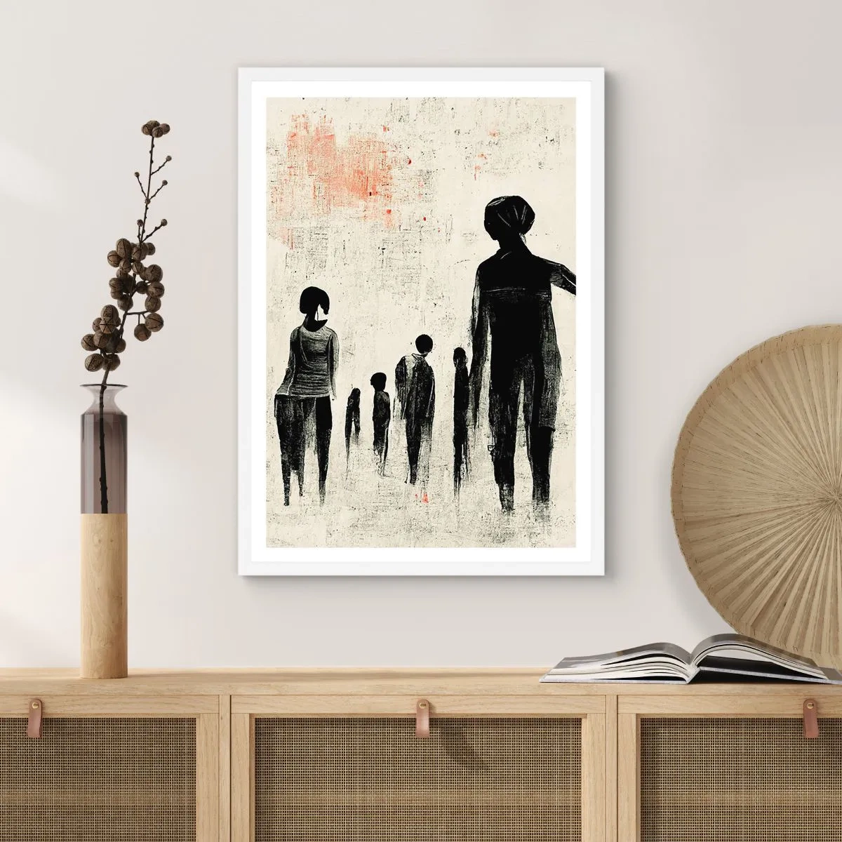 Poster in einem weißen Rahmen - Gegen die Einsamkeit - 61x91 cm