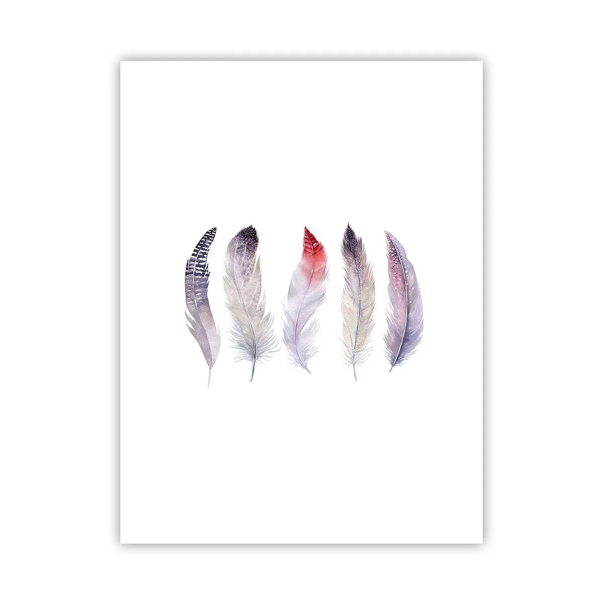 Poster - Zart wie mehrfarbiger Nebel - 30x40 cm