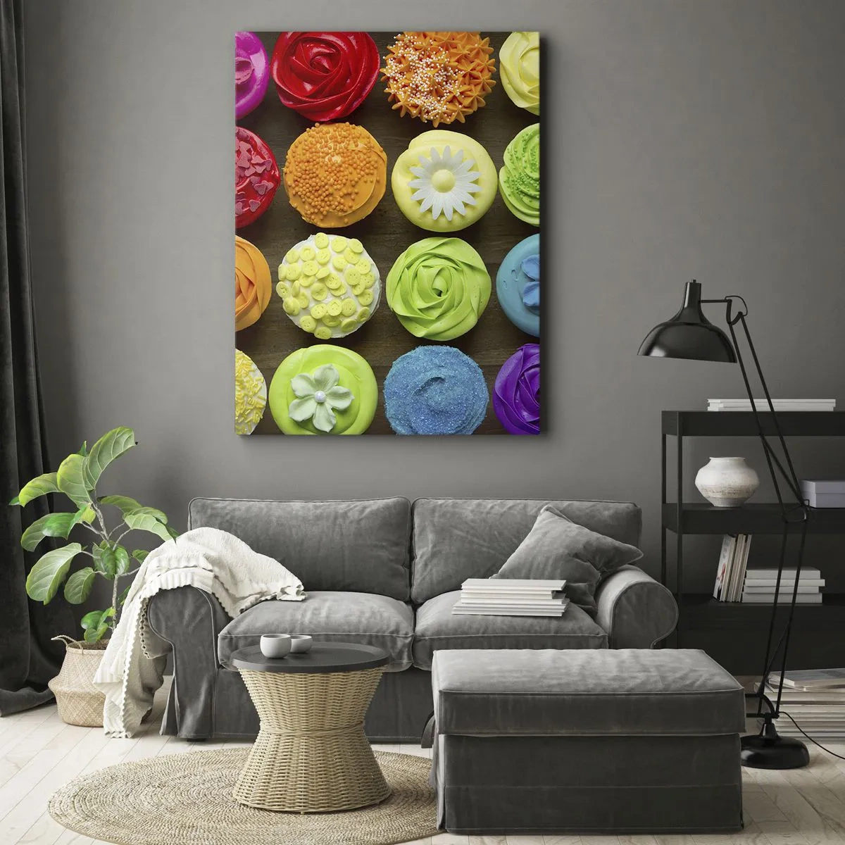 Bild auf Leinwand - Leinwandbild - Alles andere - alles lecker - 45x80 cm