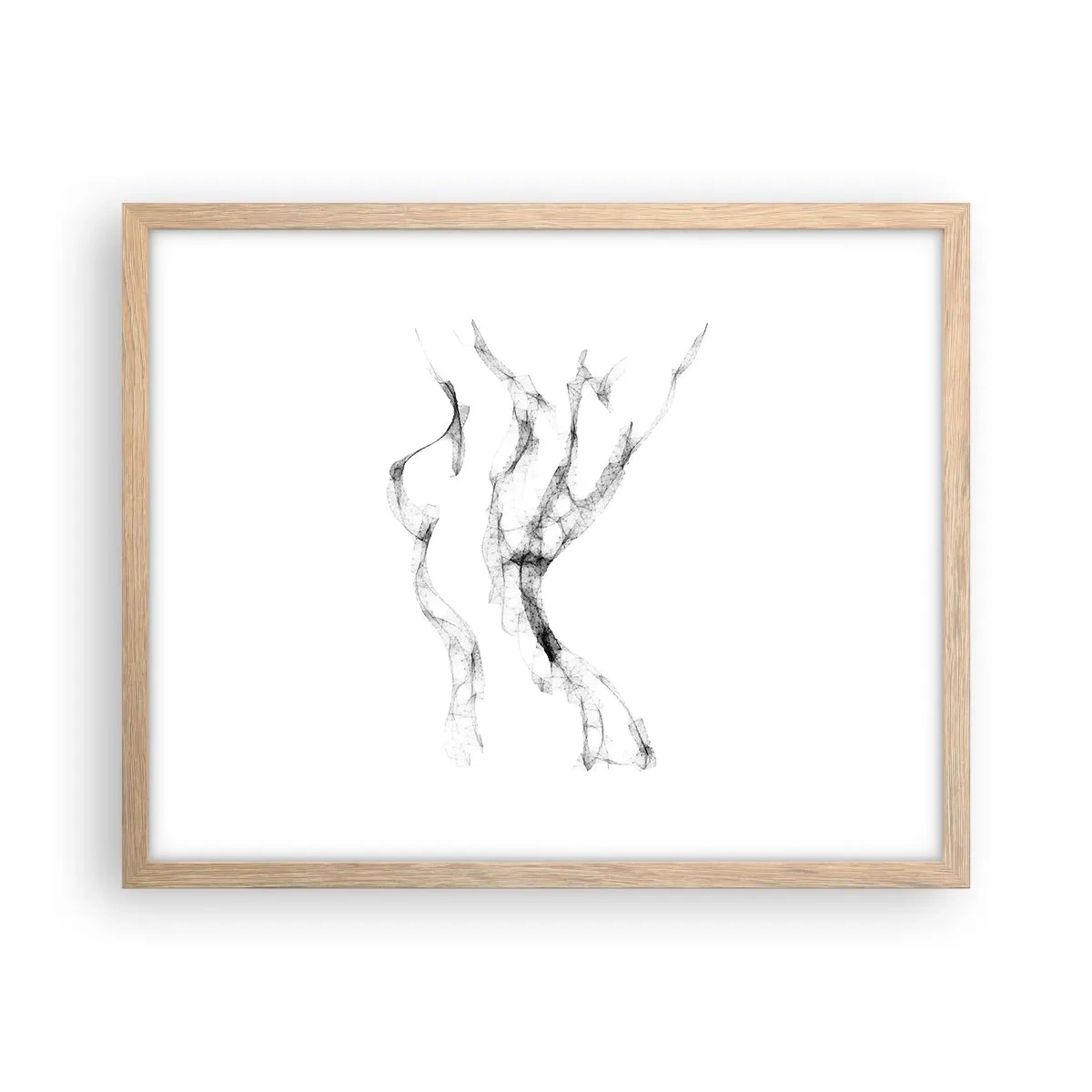 Poster in einem Rahmen aus heller Eiche - Schön und stark - 50x40 cm