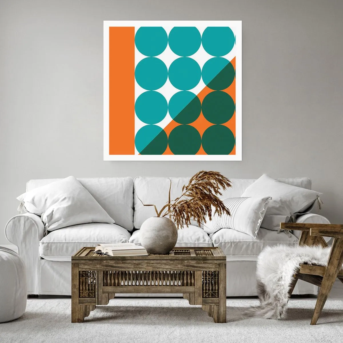 Poster - Nach oben und schräg - 40x40 cm