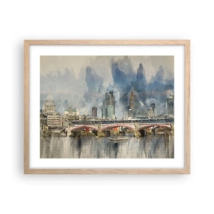 Poster in einem Rahmen aus heller Eiche - London in seiner ganzen Pracht - 50x40 cm