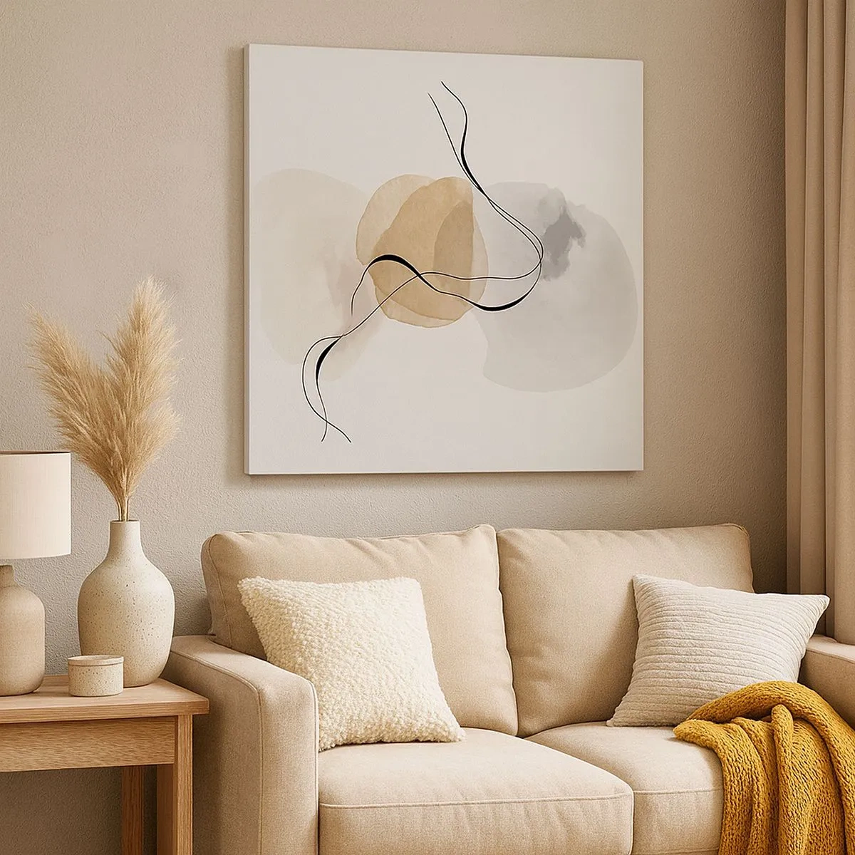 Bild auf Leinwand - Leinwandbild - Luftperlen - 30x30 cm