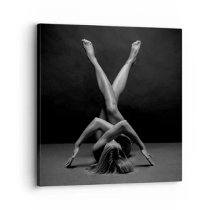 Bild auf Leinwand - Leinwandbild - Die Geometrie der Nacktheit - 30x30 cm