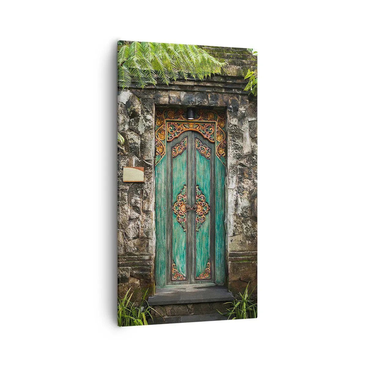 Bild auf Leinwand - Leinwandbild - Eine Tür zu einer exotischen Welt - 55x100 cm