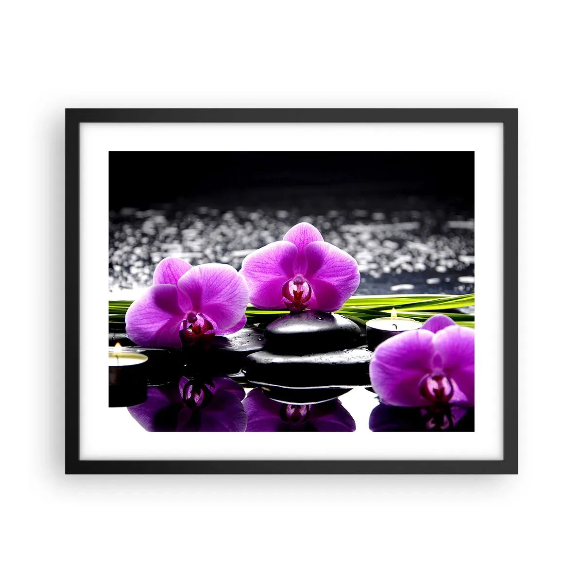 Poster in einem schwarzem Rahmen - In Ruhe ertrinken - 50x40 cm