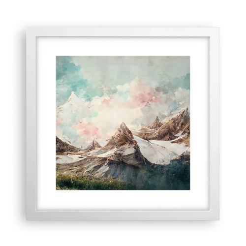 Poster in einem weißen Rahmen - Felsklingen - 30x30 cm