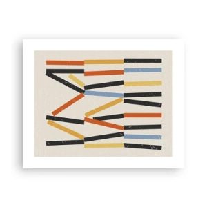 Poster - Komposition auf der Ebene - 50x40 cm