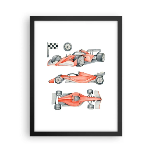 Poster in einem schwarzem Rahmen - Dem Traum folgen - 30x40 cm