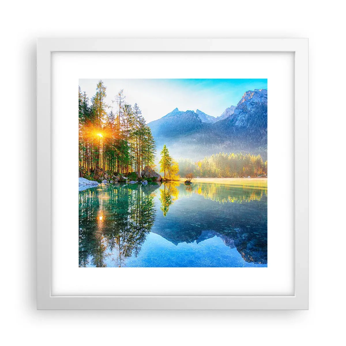 Poster in einem weißen Rahmen - Majestät und Süße - 30x30 cm